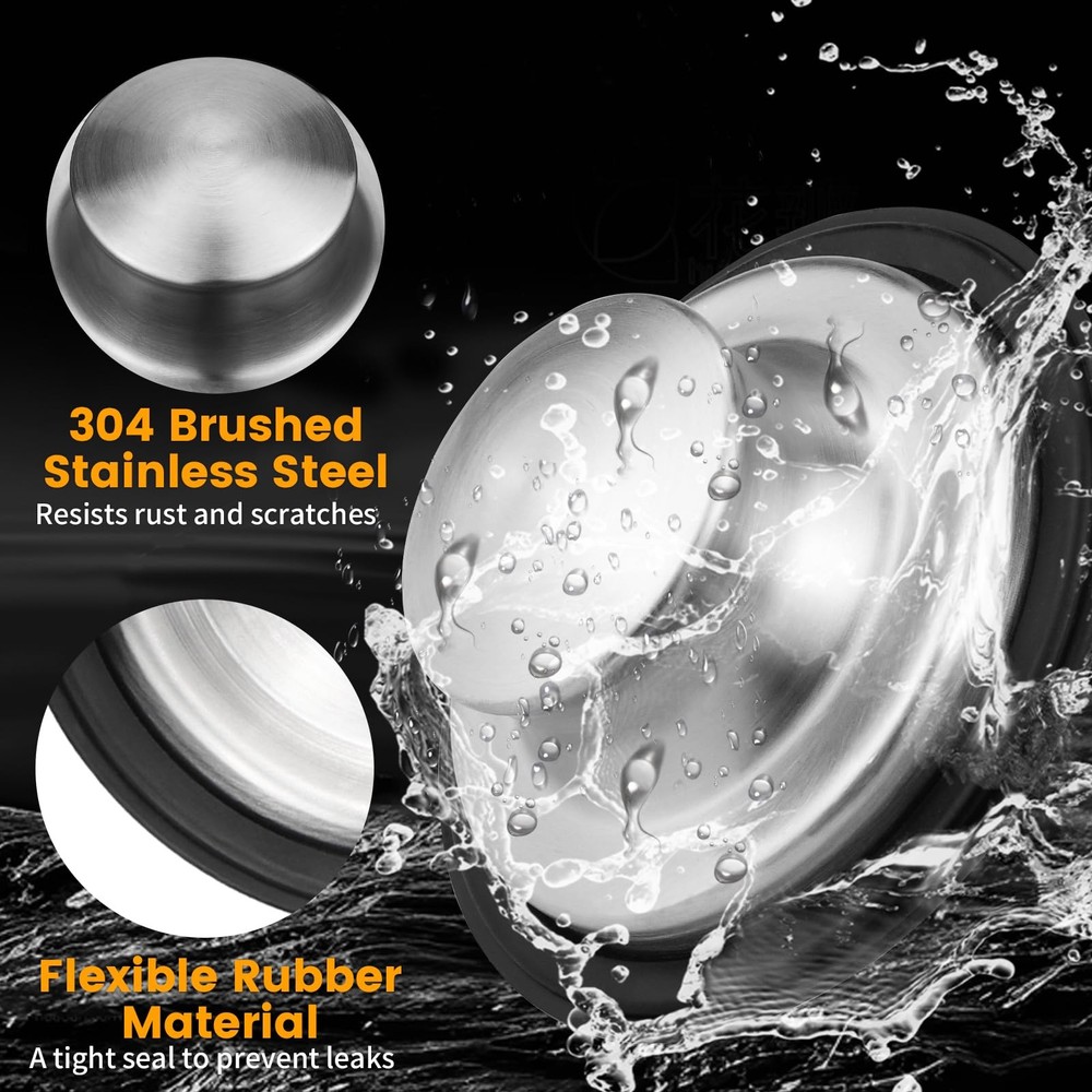 Garbage Disposal Stopper with Splash Guard for Insinkerator Kitchen Drain Plug