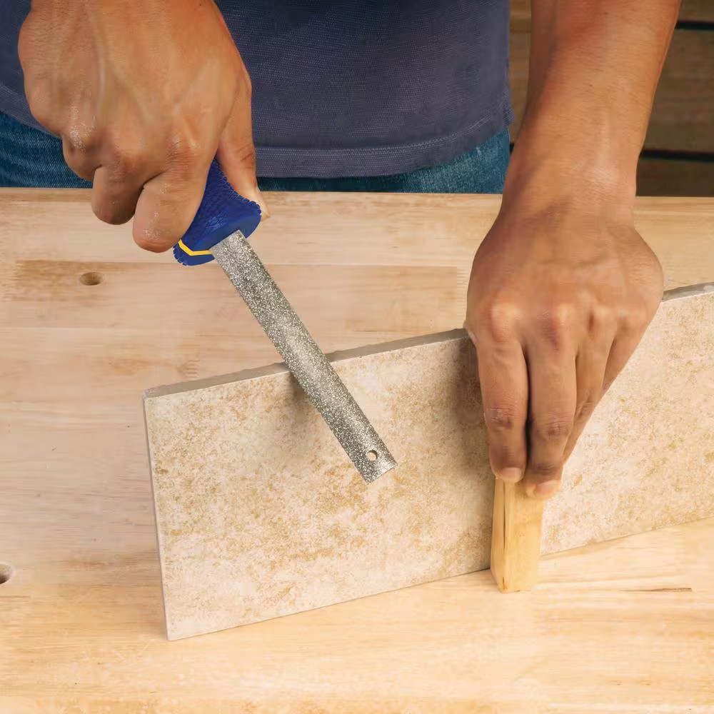 9.75 in Diamond Grit Tile File Double Sided for Multiple Tile Types