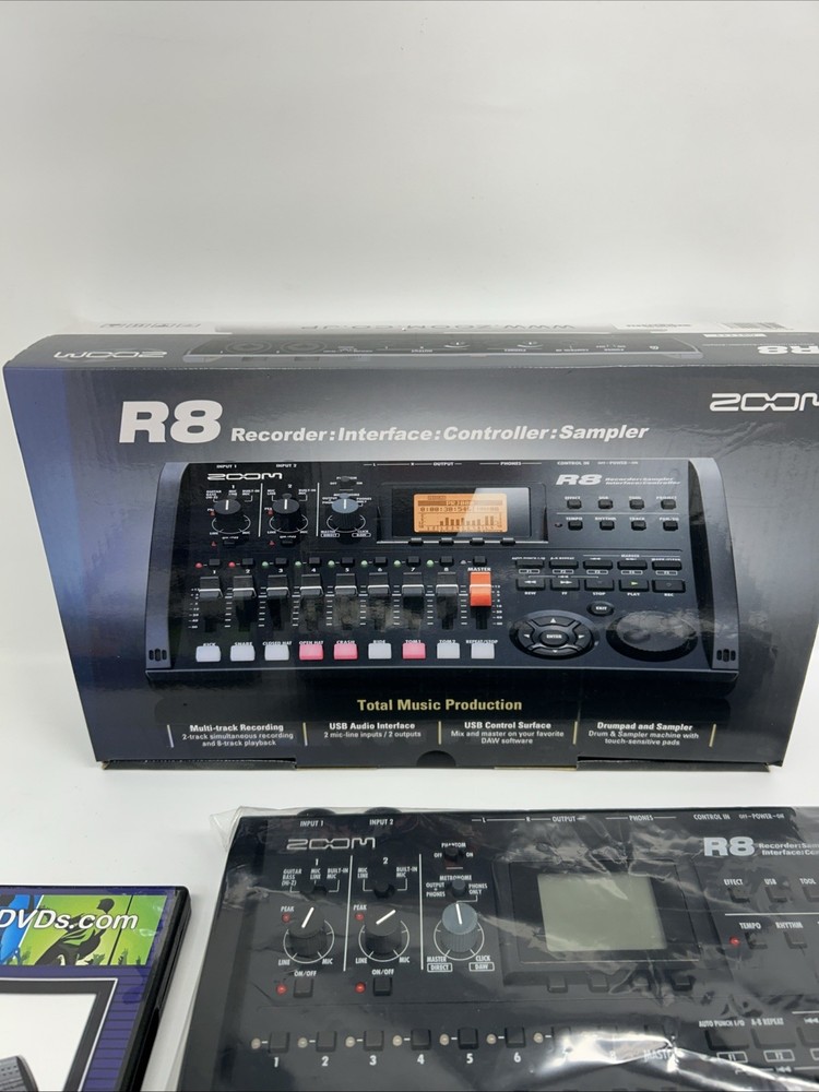 Zoom R8 Multitrack Recorder: Interface: Controller Sampler In Box Tutorial DVD