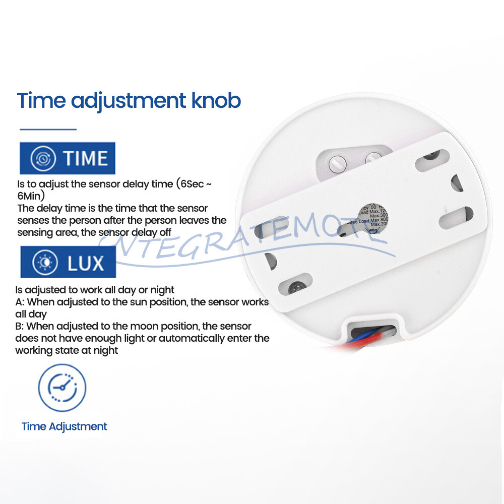 AC85-265V Infrared PIR Motion Induction 360° Sensor Detection For Ceiling Light-