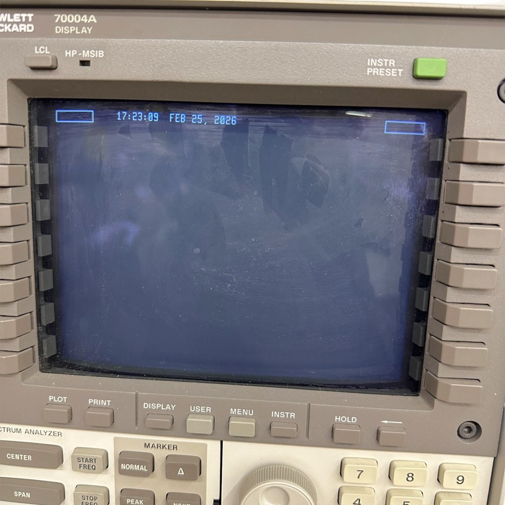 Hewlett Packard HP 70004A Color Display - Spectrum Analyzer Mainframe, Tested