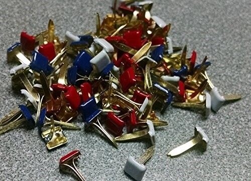 Red White & Blue - Mini Square Brads - 100ct