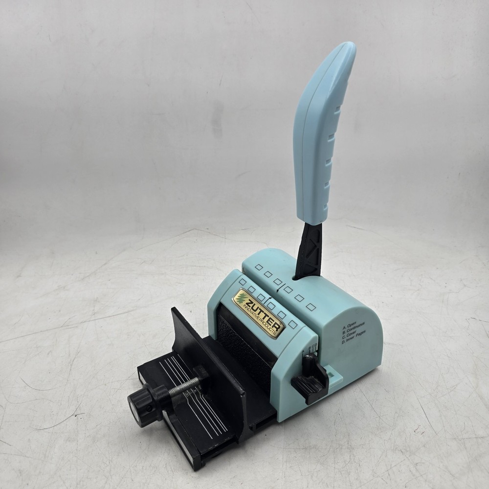 Zutter Bind-It-All Baby Blue Scrapbooking Binder Punch Bind Machine Only