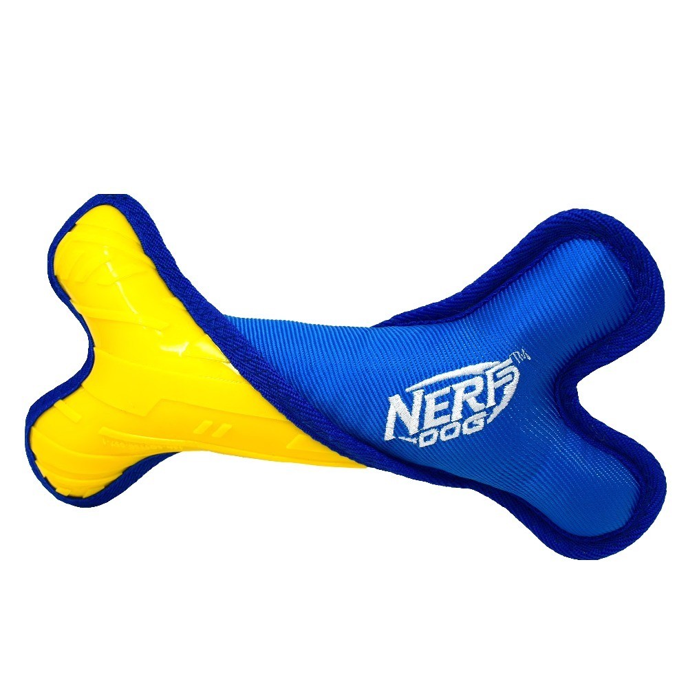 Solid Tuff Nylon Rubber Bone Dog Toy, 11 inch