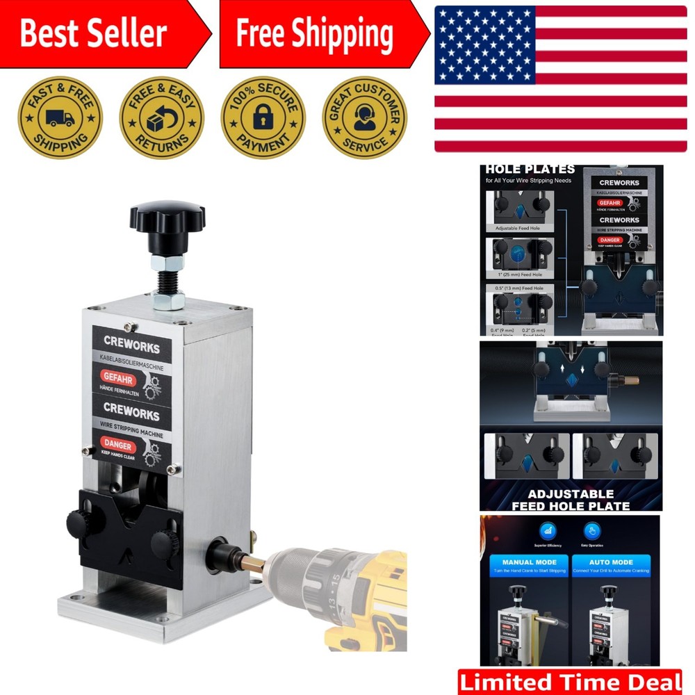 Aluminium Alloy Manual Wire Stripping Machine - Clean Cuts for DIY Projects