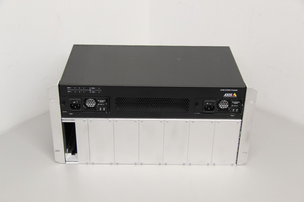 New Open Box AXIS Q7920 Rackmount Video Encoder Chassis PN: 0575-001-04