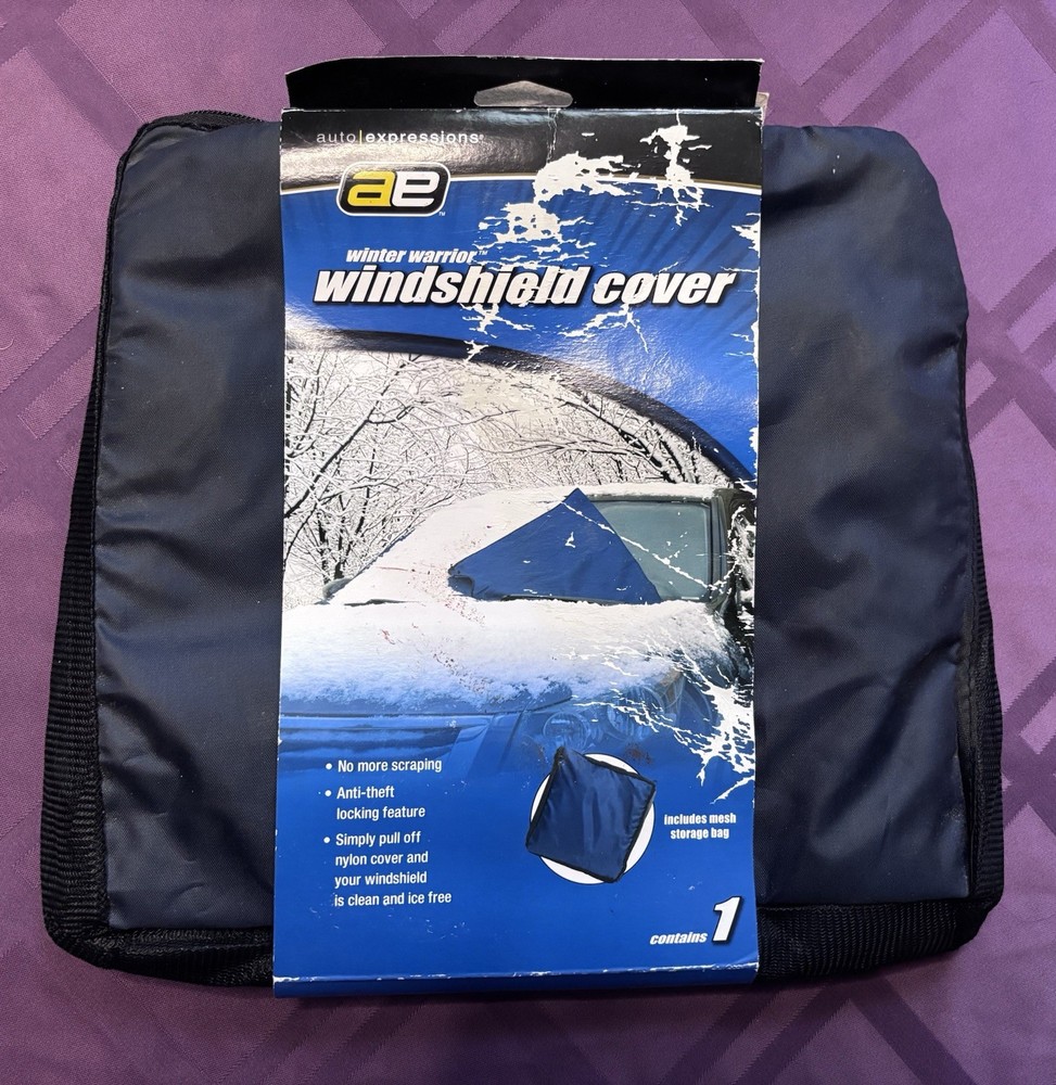 Auto Expressions Winter Warrior Windshield Cover with Mesh Bag New