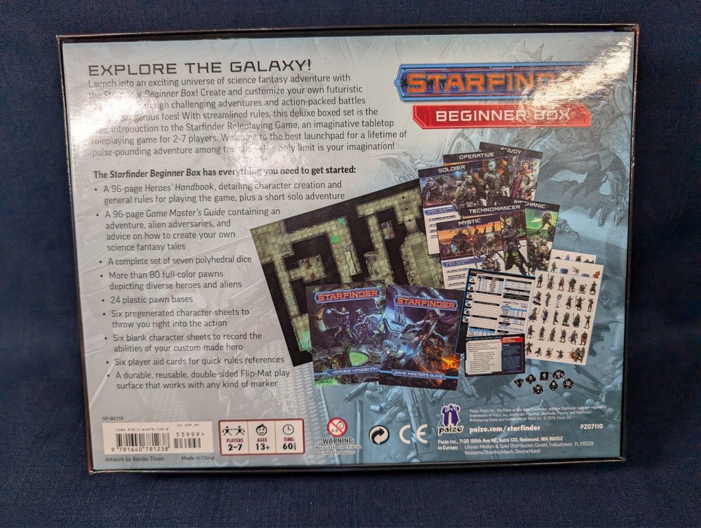 Starfinder Beginner Box Paizo Games