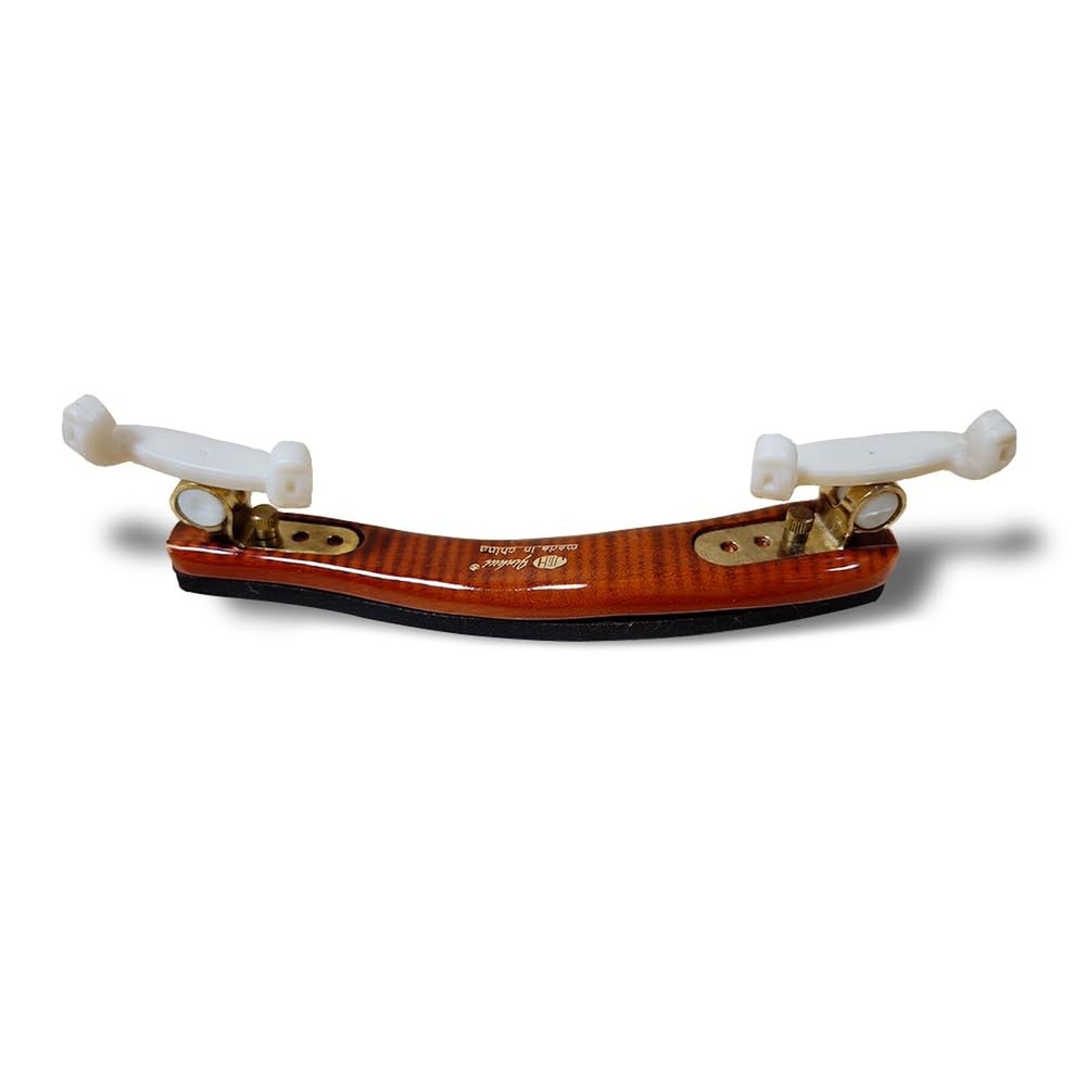 Violin Shoulder Rest 4/4 Full Size, Adjustable Width Flame Maple Wood 3/4