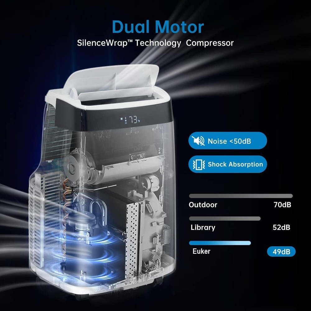 🔥🚜Portable Air Conditioner 10000 BTU 3-IN-1 Quiet AC Unit with Remote Control