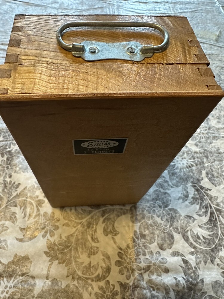 Vintage Stellar Microscope Kit With Tools & Slides, Incomplete