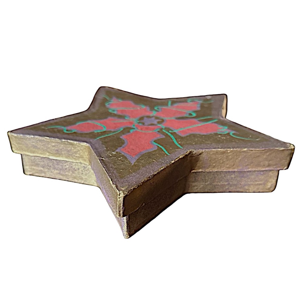 JOSEPH SCHMIDT Papier Mache Chocolate Candy Star Box 8” San Francisco Empty