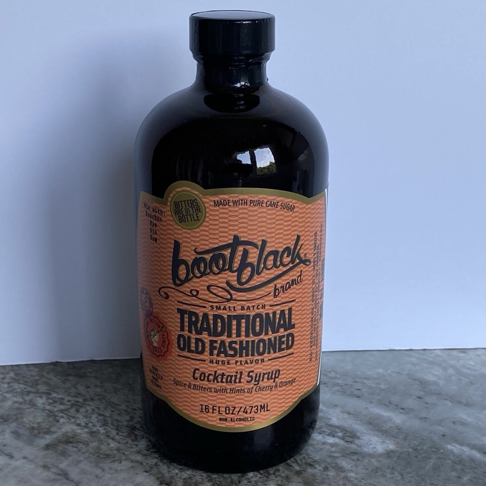 Bootblack Brand Old Fashioned Cocktail Syrup Mix Bitters Small Batch 32 Servings