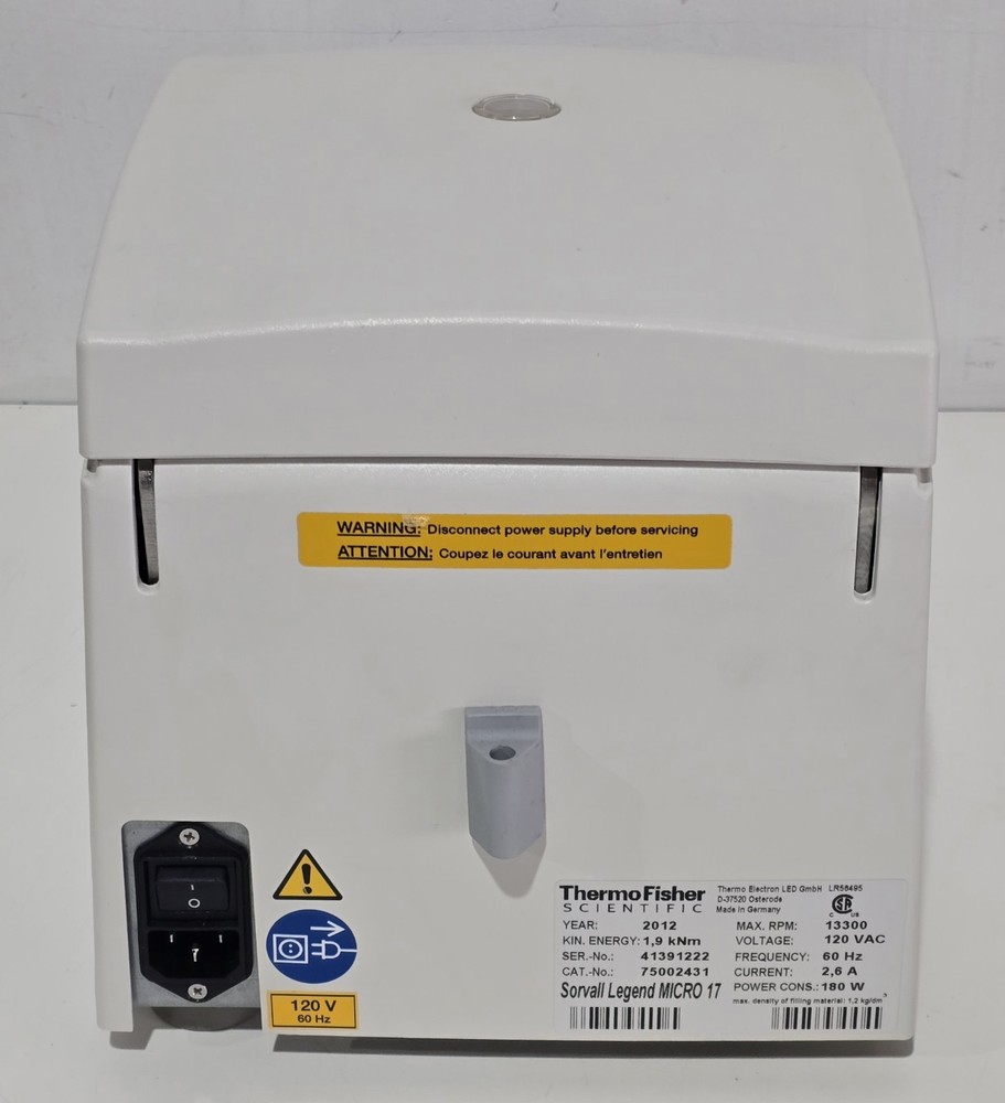 Thermo Legend Micro 17 Centrifuge with Rotor
