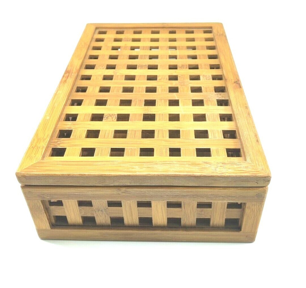 Wooden Box Cutout Square Pattern READ!!!