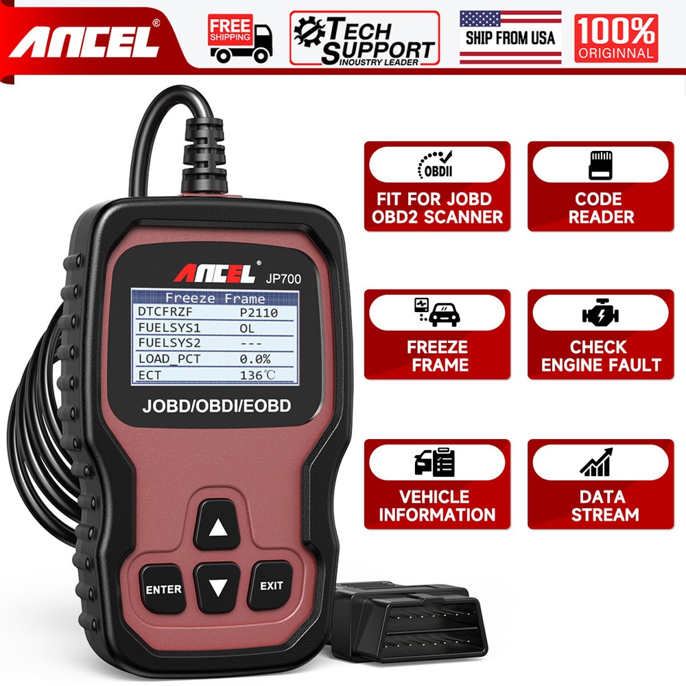 ANCEL JP700 JOBD OBD2 Japanese Car Scanner Automotive Code Reader Engine Check