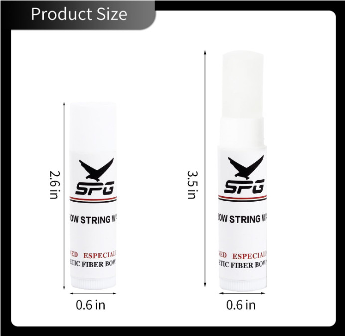 Archery 6Pcs Bow String Wax, Protective Bowstring Waterproof Rail Lube for Cross