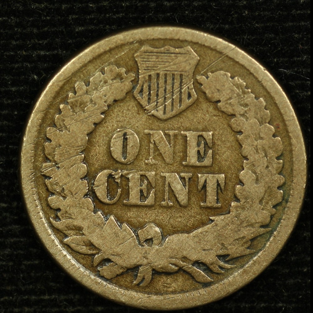 Indian Head Cent. 1863. Circulated. Lot # 003