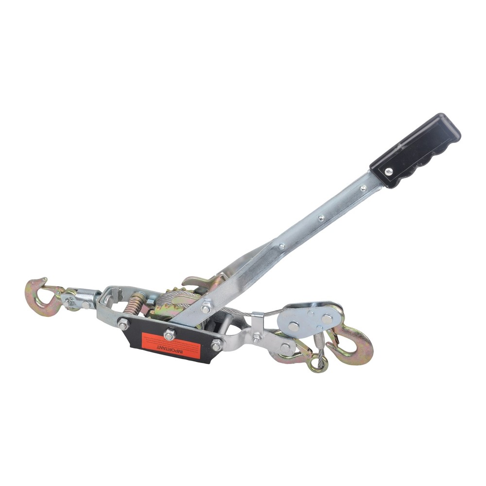 5 Ton 3 Hook Ratchet Come Along Puller & 2'' X 36" Axle Tie Down Strap w/ D Ring