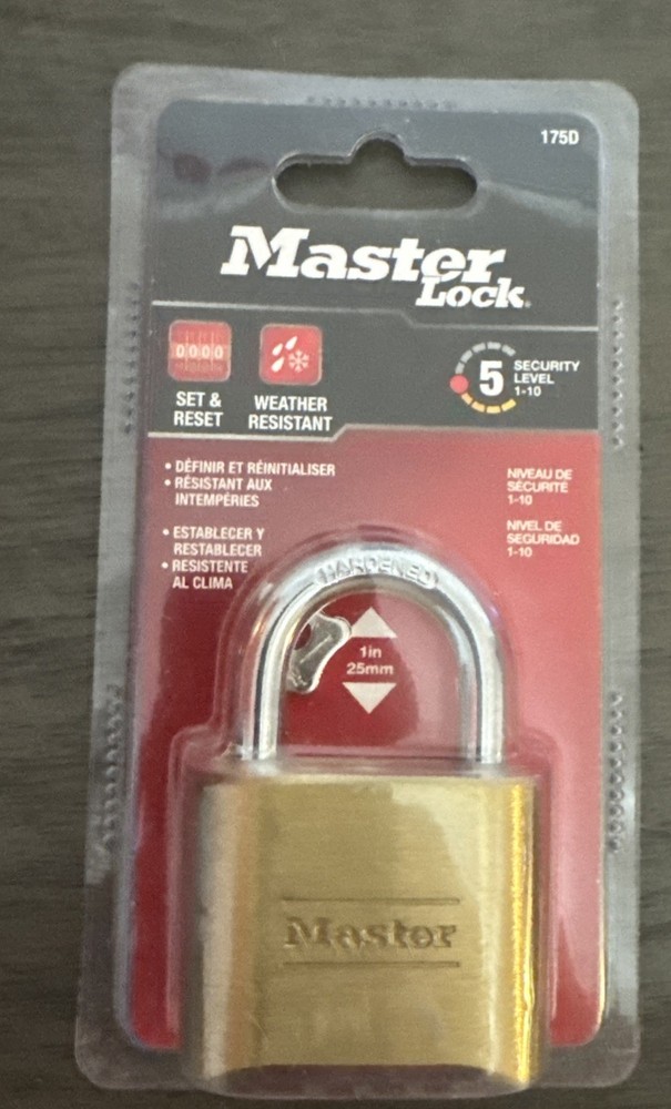Master Lock 175D Combination Padlock