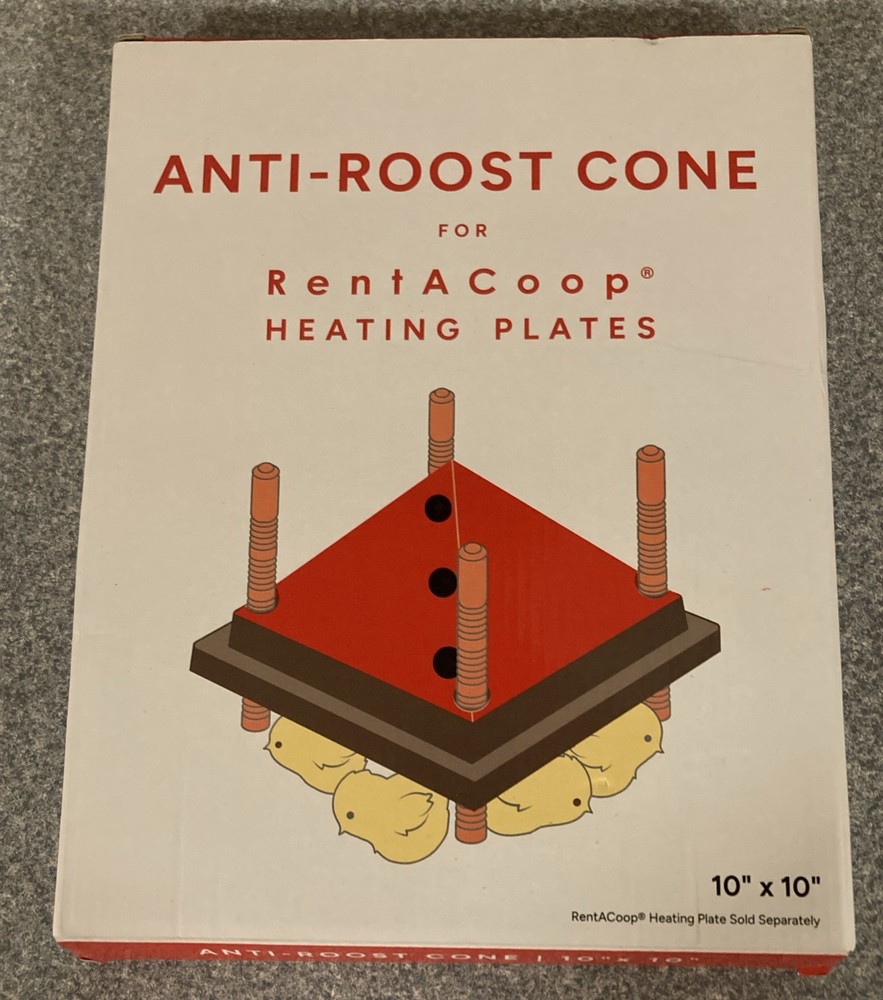 Adjustable 10x10 Chick Heating Plate with Anti-Roost Cone - Safe & Efficient