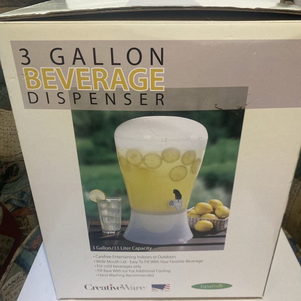 CreativeWare 3-Gallon (11 Liter) Unbreakable Beverage Dispenser