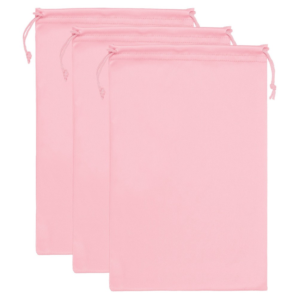 Ski Goggle Bag, 3 Pack Microfiber Snow Goggles Case Sleeve, Pink