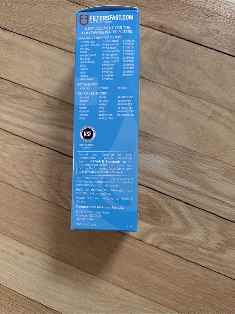 FiltersFast Refrigerator Water Filter PH21500 NEW IN BOX