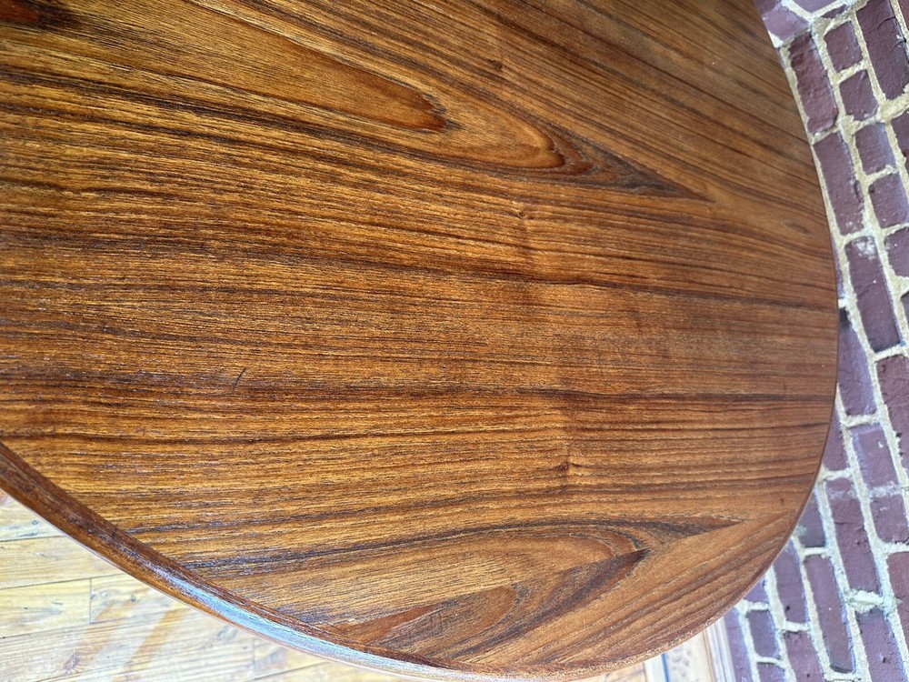 Danish Mid Century Modern Model 462 Teak Extension Dining Table w/ Two Leafs