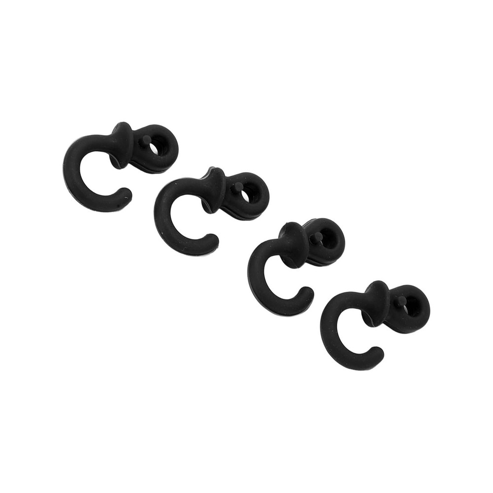 ♡ Black 4Pcs Archery Bow String Silencers Monkey Tail Compound Bow String