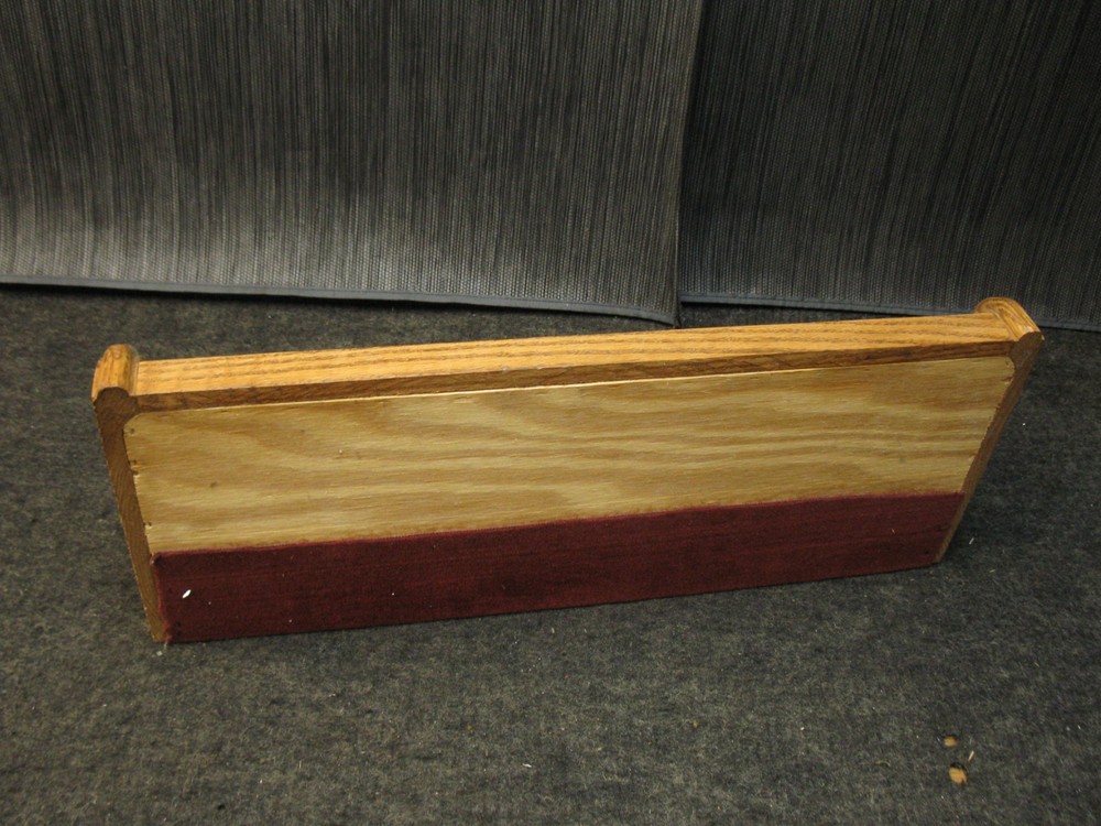 9 GUN SOLID WOOD CUSTOM PISTOL DISPLAY RACK GUN SAFE STORAGE ORGANIZER