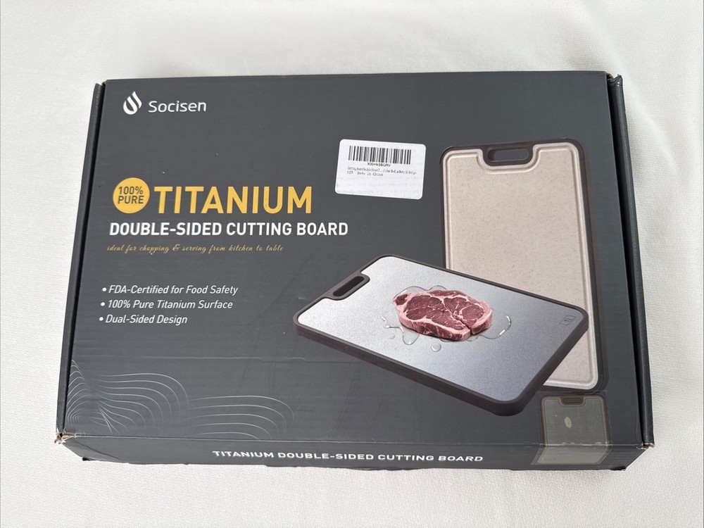 Socisen Titanium Double Sided Cutting Board (Orange)