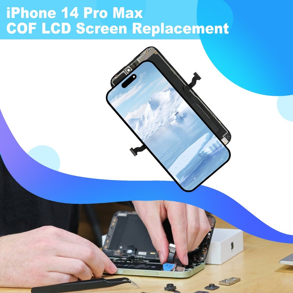 Screen Replacement For iPhone 14 Pro Max LCD COF FHD Display Digitizer+Tools Kit