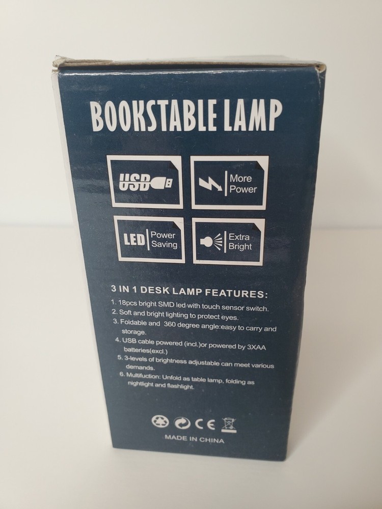 Rechargeable 18 LED Book Lamp Light USB or battery (3 AA)