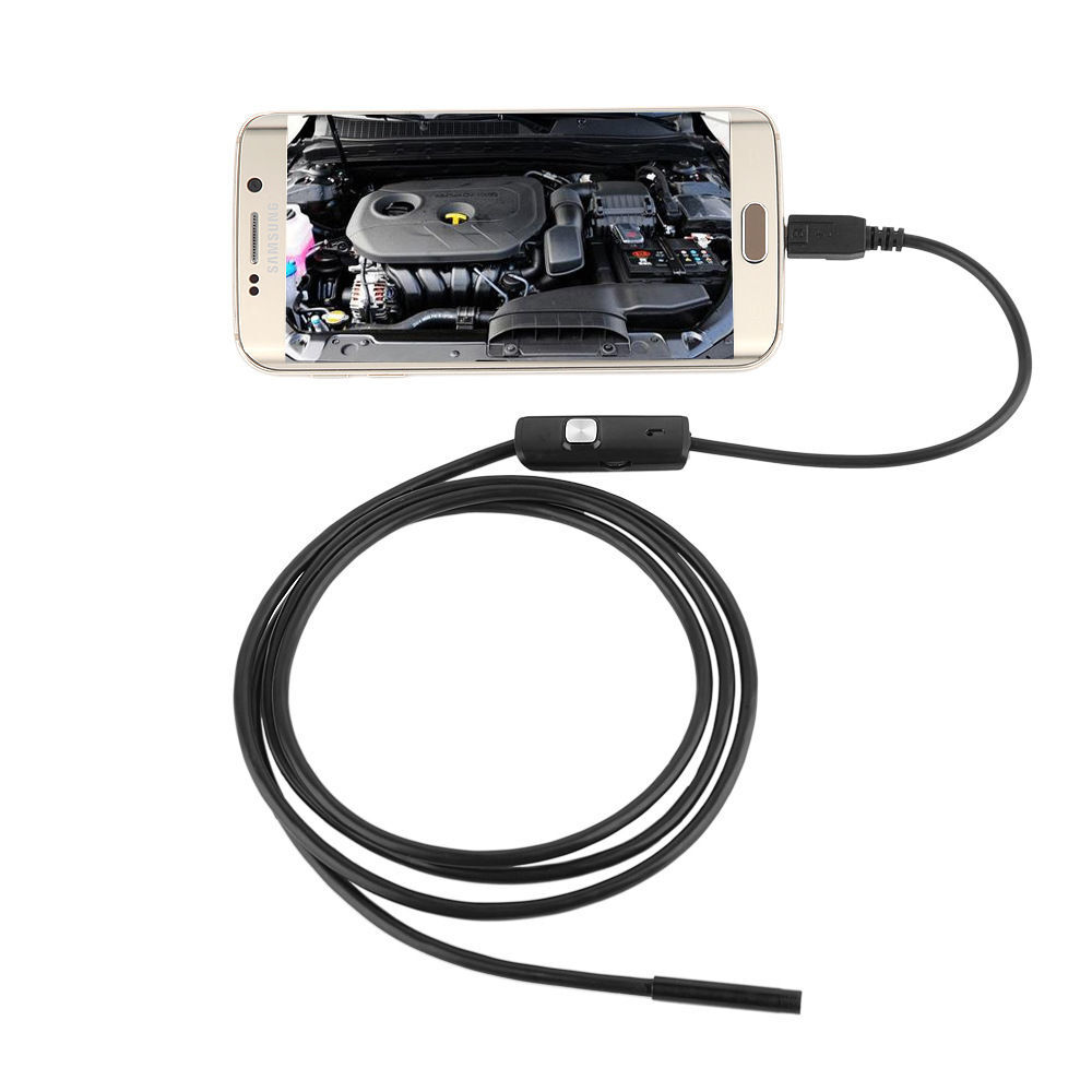 16.4FT Endoscope 7mm Borescope Snake Camera Scope Inspection USB For Android PC