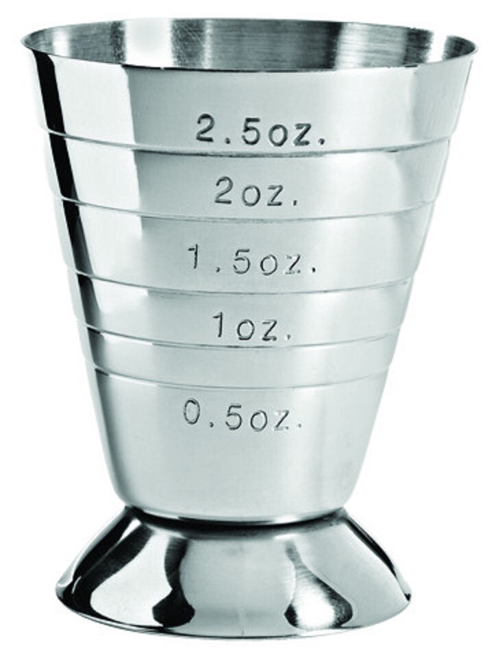 Multi-Level Jigger Cup, Stainless Steel