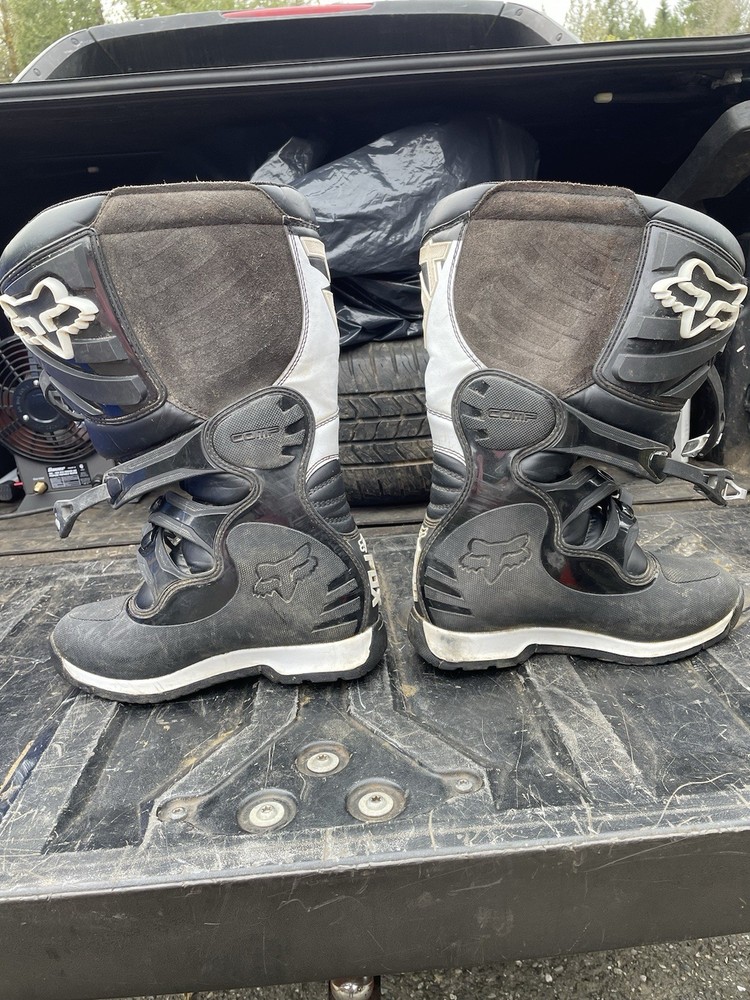 Men’s Fox Comp 5 Boots Size 10 Black And White