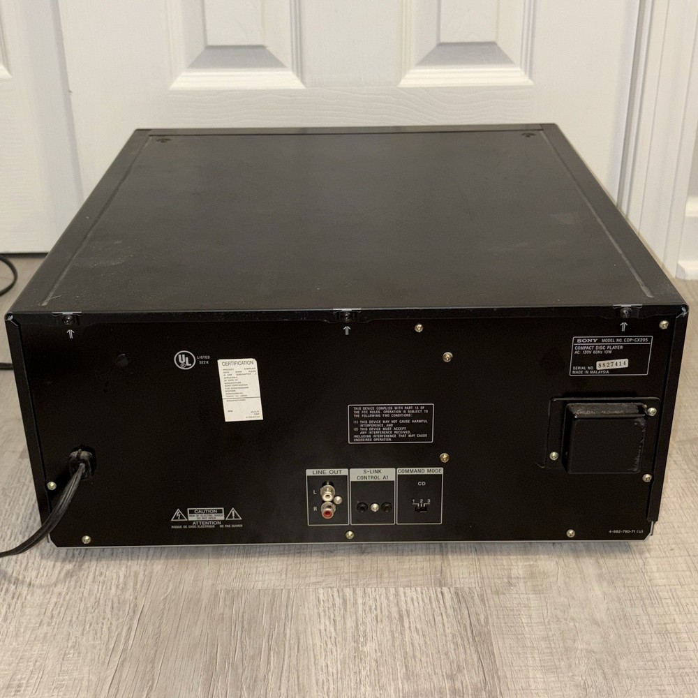 Sony CDP-CX205 Compact Disc Player Mega Storage 200 CD Player Changer - Tested!