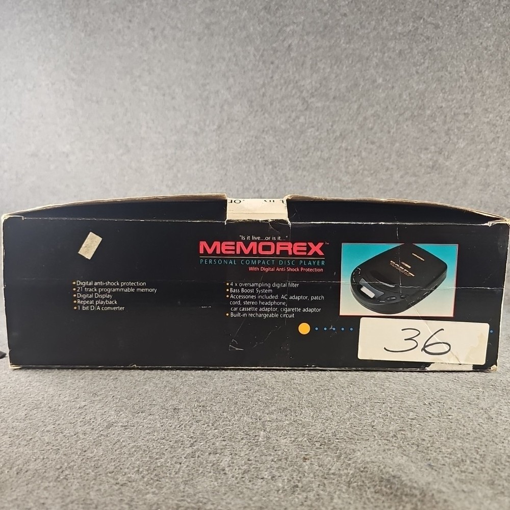 Vintage 1996 Memorex Personal Compact Disc CD Player MD5250CP