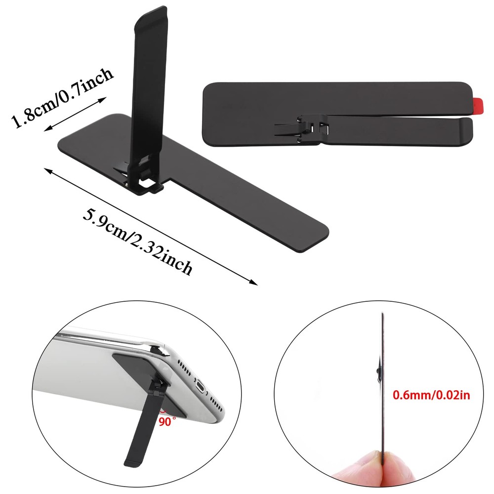 2 Pcs Ultra-Thin Invisible Kickstand, Adjustable Vertical and Horizontal Plac...