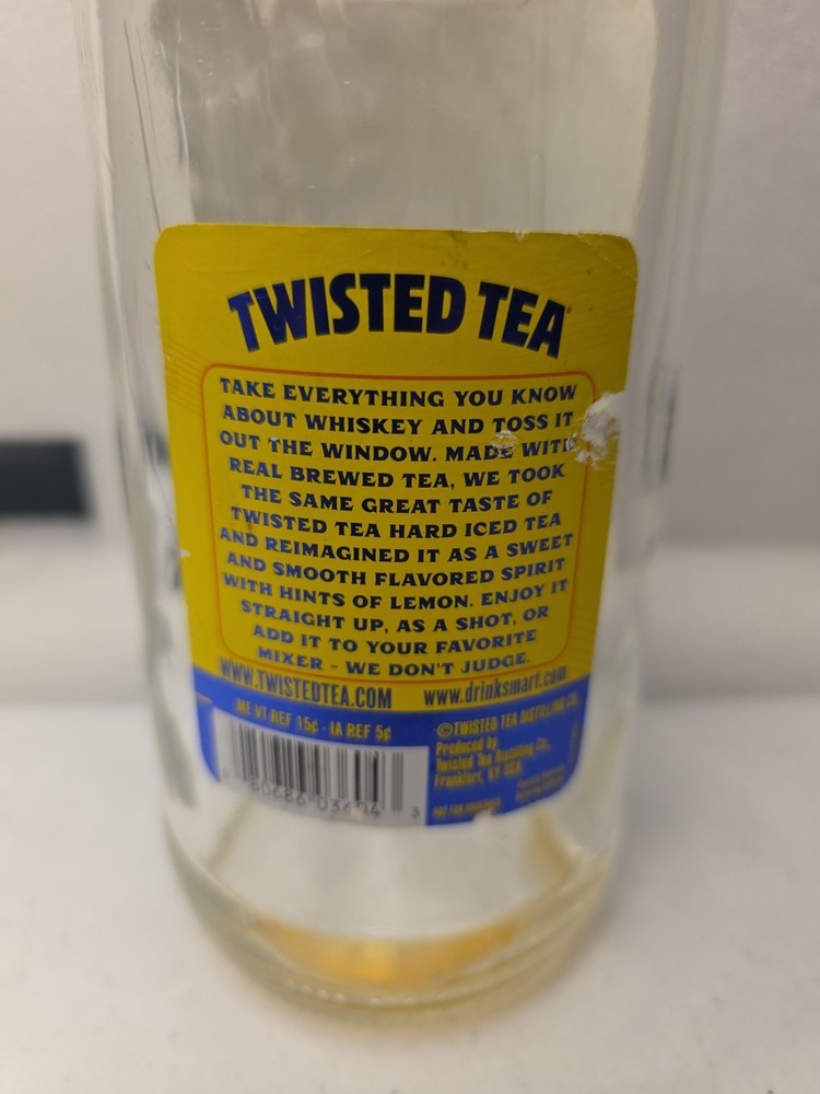 Twisted Tea Whiskey Bottle - Empty 1 Liter