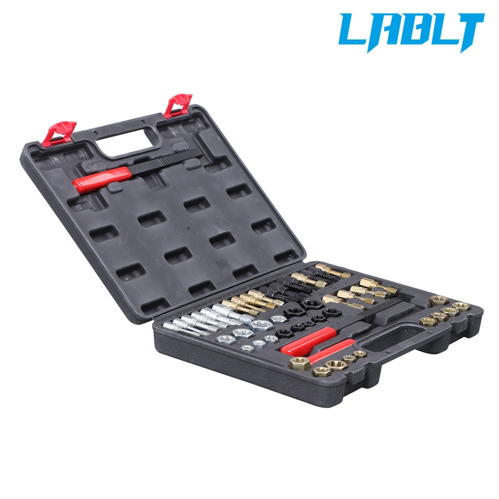 49PCS Thread Chaser Set UNC UNF Metric Thread Restorer Tool Rethreading Kit