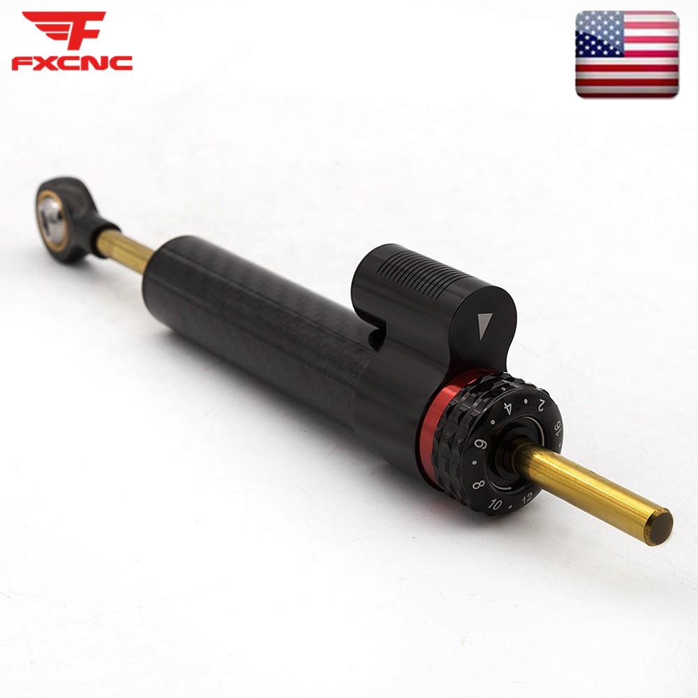 Carbon Fiber Universal Steering Damper Linear Stabilizer Reversed Adjustable