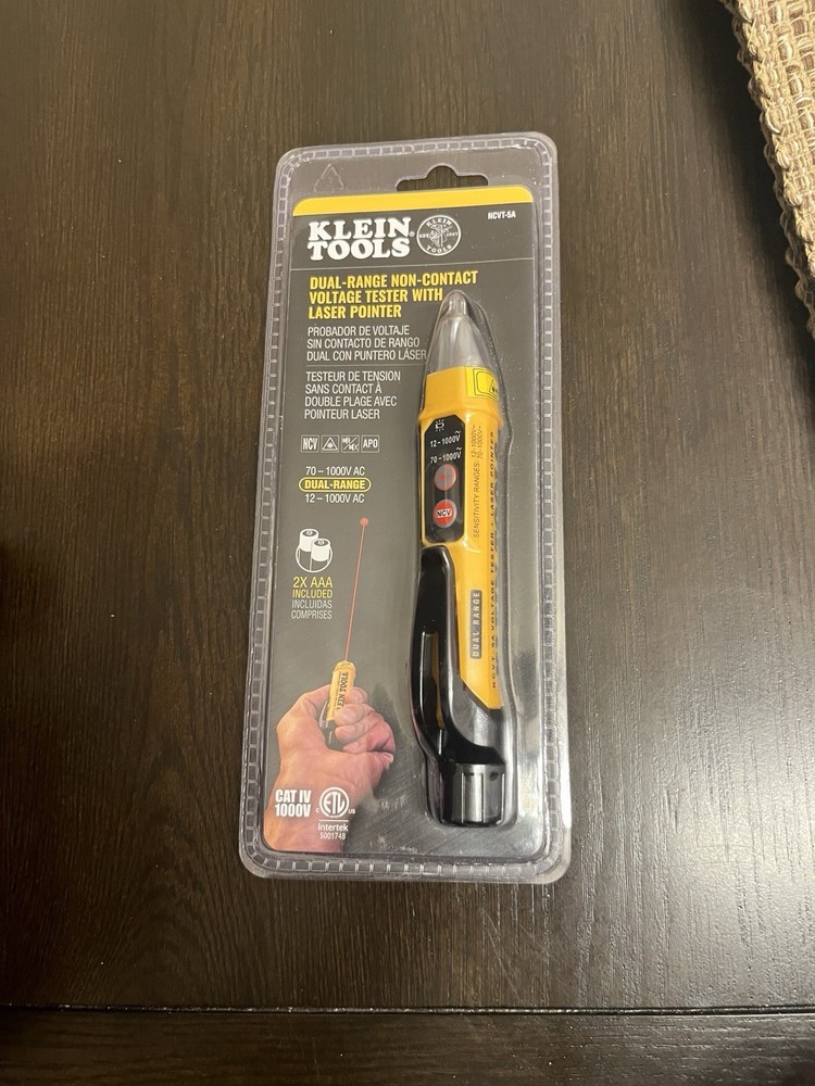 Klein Tools NCVT-5A Dual-Range on-Contact Voltage Tester With Laser Pointer