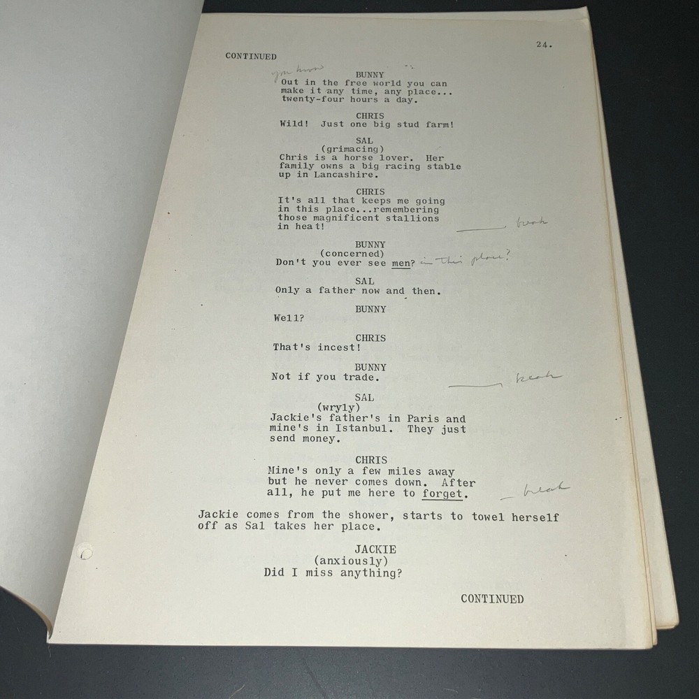 BUNNY CAPER (2/7/73) Jack Arnold Dir. / Early Title Draft + Hand-Typed Pgs +COA!