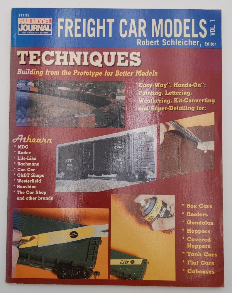 Freight Car Models Vol.1 Paperback Book By Robert Schleicher