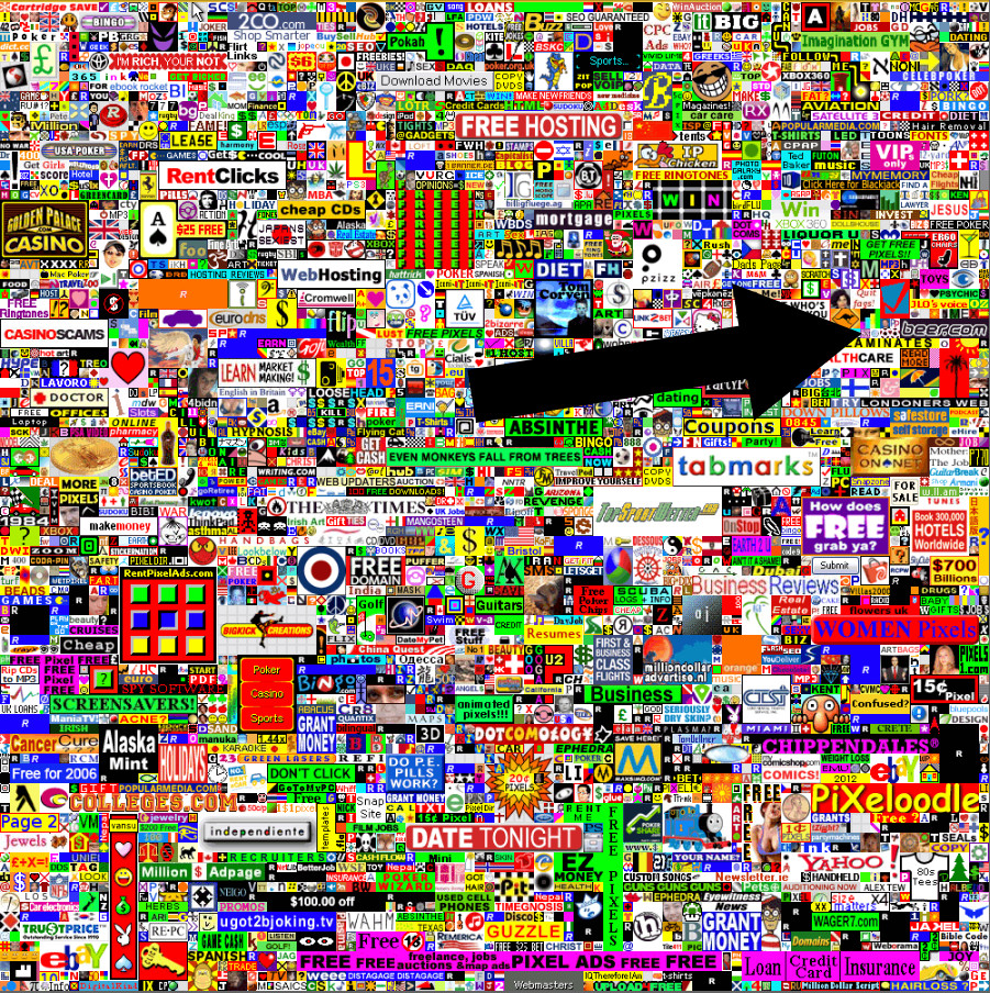 100 Pixels on MillionDollarHomepage.com linked to Agpcomputing.co.uk