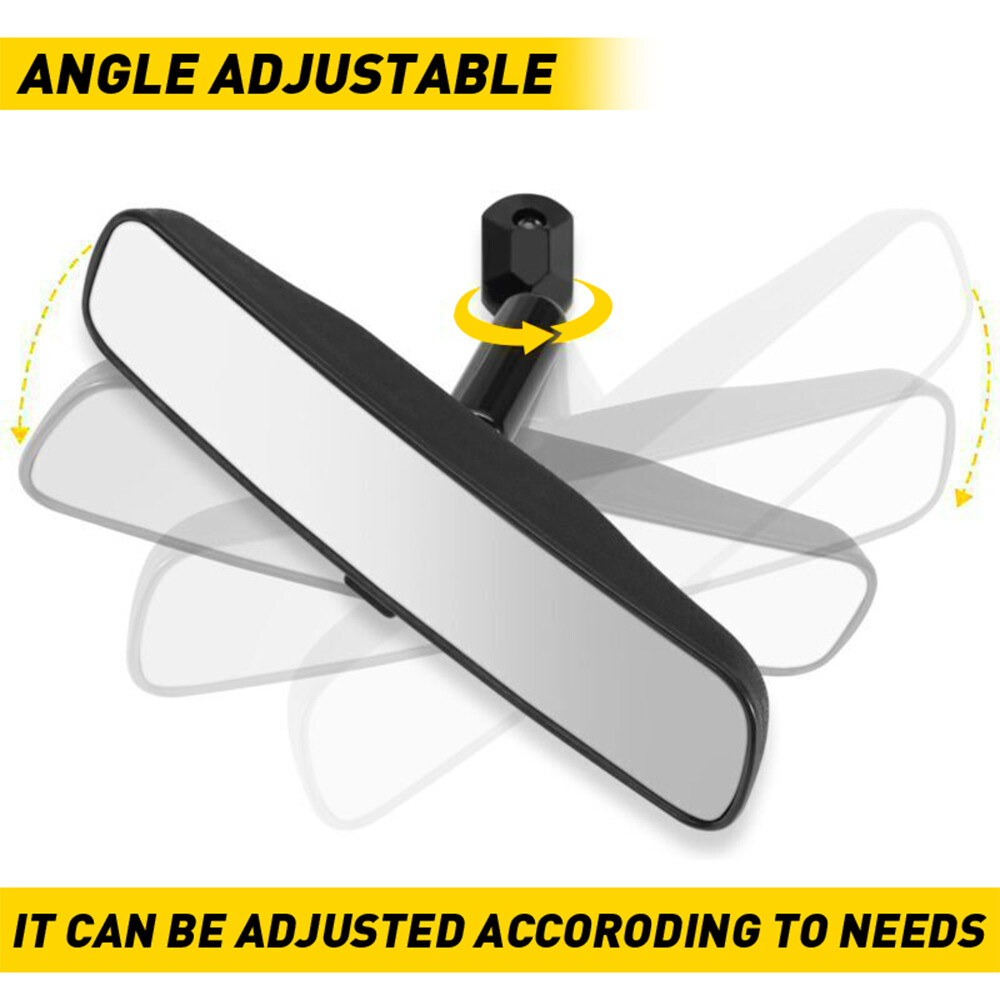 10" Rear View Interior Mirror On Black Car Replacement Day Night Universal