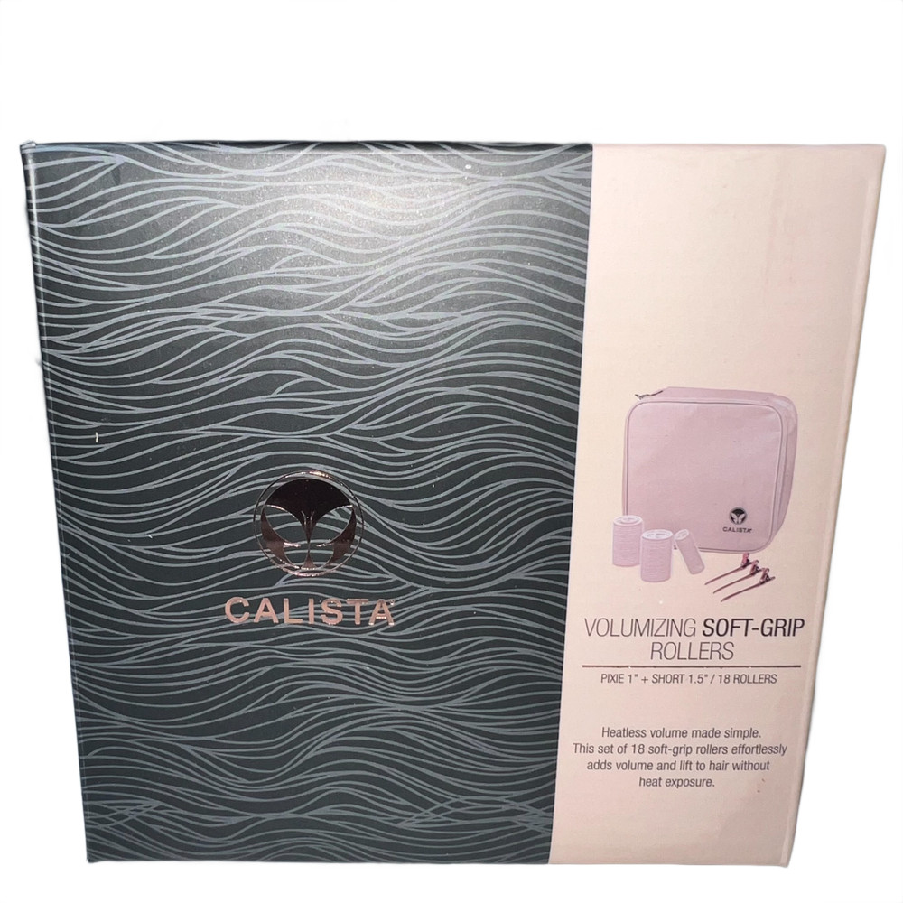 Calista Self Grip Rollers Volumizing Set Short Pixie Clips Case Flex Spray New