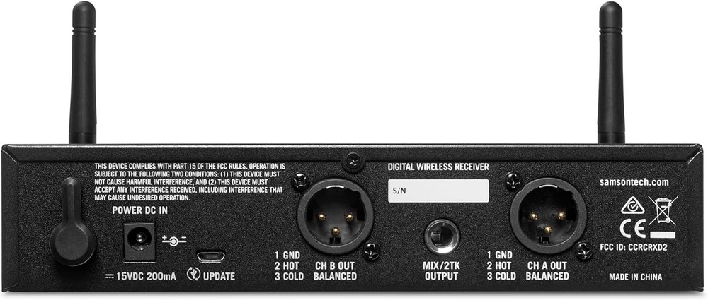 🔥New🔥 Samson Concert XD2 Dual Handheld Digital Wireless Microphone System